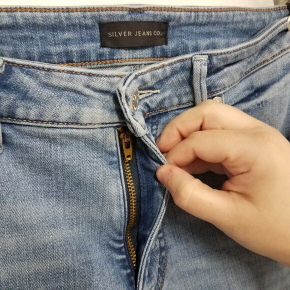 Silver Jeans Isbister High Rise Ankle Straight Leg Womens L74403SCV288 W34/L27 - Picture 4 of 9